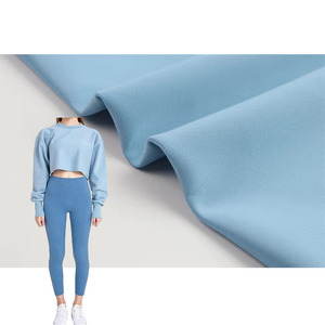 J004 Orden de muestra Telas de poliéster Trajes de invierno Scuba Knit Moda Uniformes Tela Telas Al Por Mayor Materia prima textil - Product Image 1