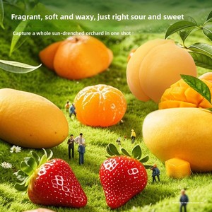 Zhongbao hỗn hợp trái cây Snack 500g các loại trái cây sấy khô bao gồm xoài đào dâu tây cam ngọt ngào bao bì số lượng lớn - Product Image 3