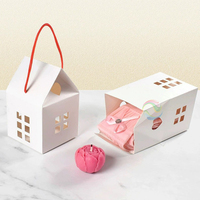 2024 nouvelle arrivée Unique maison forme papier Kraft naturel à la main pliant boîte à savon emballage
