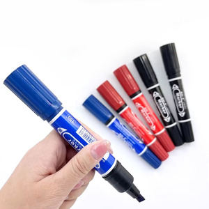 ปากกามาร์คเกอร์แบบหัวคู่ สีดำ แดง น้ำเงิน ขนาดเล็ก 10 ด้าม/กล่อง ราคาถูกสุดคุ้ม บรรจุในกล่องขายปลีก หลายสี - Product Image 6