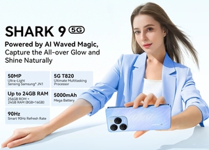 Teléfono Inteligente Blackview SHARK <span class=keywords><strong>9</strong></span>, Pantalla HD+ IPS de 6.67'' y 90Hz, NFC, Cámara Principal con IA de 50MP, GPS, <span class=keywords><strong>Android</strong></span> 14 - Product Image 3