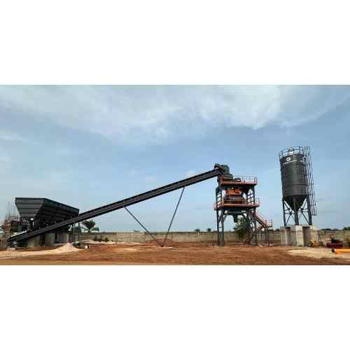 PSC200 200m3/h Stationary Concrete Batching Plant for Manufacturing & Construction with Pump & PLC Components-Used