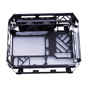 Lovingcool estilo abierto MICRO ATX funda de vidrio templado para juegos de ordenador funda completa para juegos de PC RGB <span class=keywords><strong>CPU</strong></span> Cooler Case con ventilador ARGB - Product Image 2