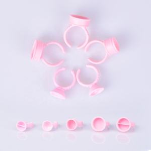 Gran oferta de plástico Rosa Grande Mediano pequeño ceja labio delineador de ojos 100 piezas <span class=keywords><strong>Microblading</strong></span> taza de tinta maquillaje permanente tatuaje anillo taza - Product Image 2