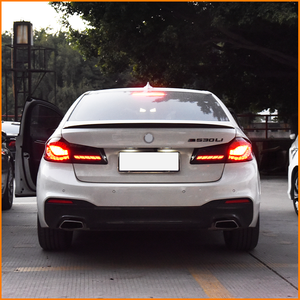 Pour BMW Série 5 G30 G38 2018-2020, feux arrière OLED style GTS, mise à niveau des feux arrière à LED séquentiels double écaille de dragon - Product Image 3