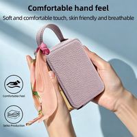 Étui de luxe en cuir PU électroplaqué pour téléphone portable Z Flip 8/7/6/5/4/3 avec miroir de maquillage et dragonne antichoc pour filles