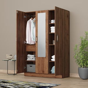 خزانة ملابس فاخرة مدمجة لغرفة النوم بحجم مخصص مناسبة لمختلف أبعاد الغرف خزانة ملابس عالية اللمعان - Product Image 2