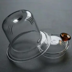 Factory High Borosilicate Glass Tea Pot With Glass Infuser Glass Handmade 580ml Capacity