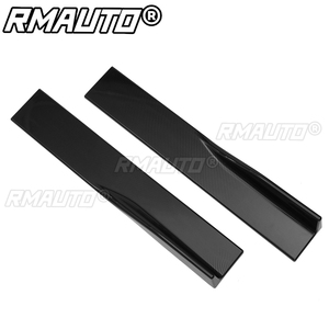 6pcs 2m/2.2m Universal Car Side Skirts Winglet Extensions <b>Splitters</b> Body Apron Lip for BMW for Benz for Audi Carbon Look/Black - Product Image 5