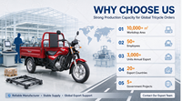 Tricycle motorisé 200cc à essence, démarrage électrique, capacité de charge 400 kg, avec auvent, idéal pour le transport agricole - Meilleures ventes 2026