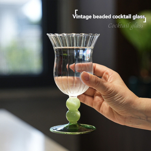 Verres à champagne et à vin rouge rétro français créatifs, verres à cocktail hauts, verres à boisson - Product Image 6