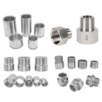 Conector roscado de acoplamiento de junta de tubería de rosca de montaje de tubería compatible con OEM de acero inoxidable 304 316l
