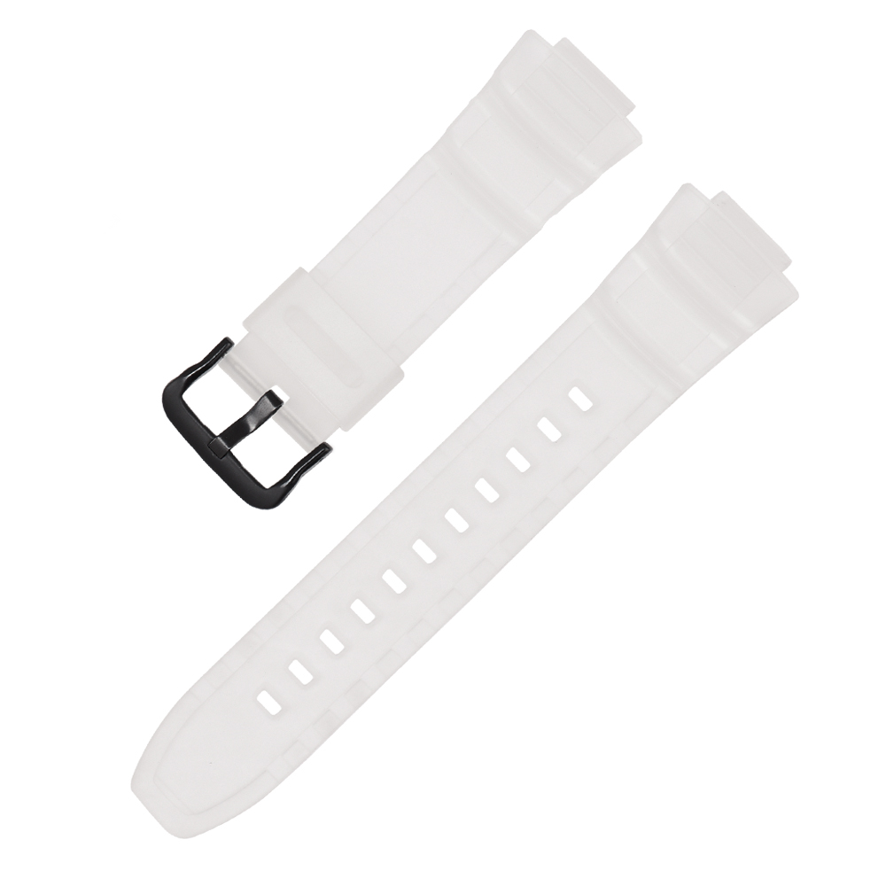 โปร่งใสครึ่ง + หัวเข็มขัดสีดำ