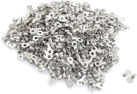 Bornes annulaires en cuivre étamé non isolées RNB 5.5 4L, connecteur nu à emboutissage continu pour fils de calibre 12-10 AWG