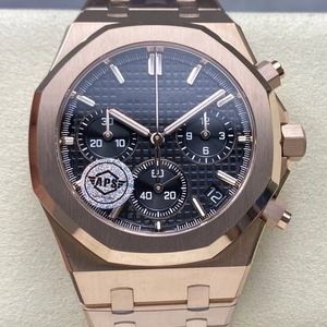 Reloj Mecánico de Lujo para Buceo, de la Mejor Calidad, 41 mm, Fábrica APS, Movimiento Cal 4401, 26240, Multifunción, Cronógrafo, Negro, Oro Rosa - Product Image 1