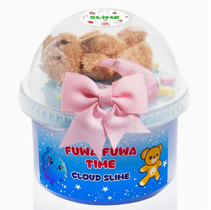 ฟังก์ ฟูวา ไทม์ คลาวด์ สไลม์ พร้อมตุ๊กตาหมีในภาชนะใส โบว์สีชมพู ป้ายสีฟ้า ของเล่นสำหรับเด็กทุกเพศ อายุ 5 ถึง 7 ปี - Product Image 1