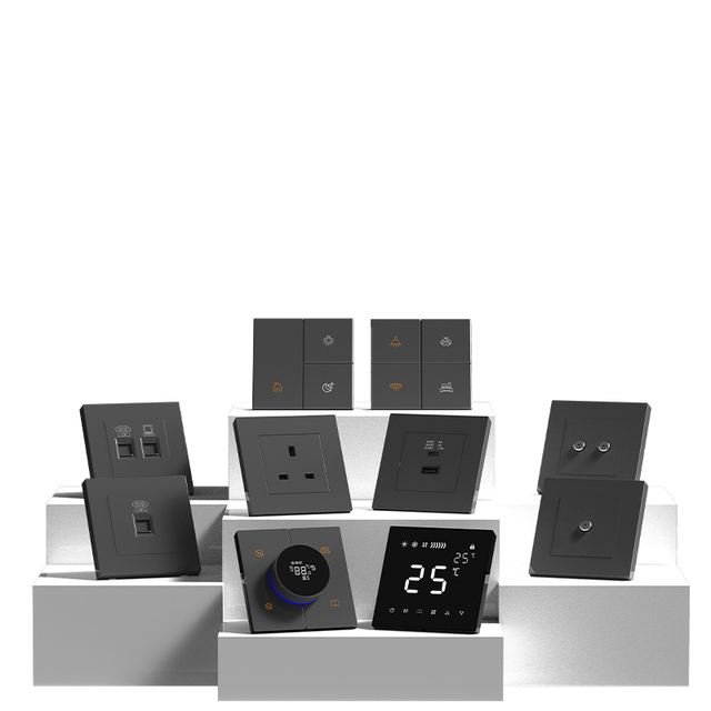 Tuya Smart Switch Light Switch with Voice Control App Control & Zigbee 2/3/4/5 Conjoined UK Standard for Home Hotel & Garage