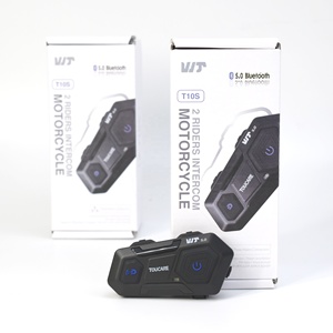 Toucare Helm Interkom Sepeda Motor, Bluetooth <span class=keywords><strong>5.0</strong></span> Anti Air, Terhubung Ke Interkom Merek Lain, Musik Stereo/Dupleks Penuh - Product Image 6