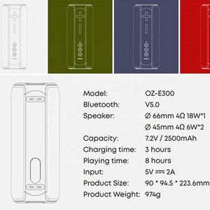 Nouveau OZZIE E300 2021, 30W, étanche IPX7, <span class=keywords><strong>pour</strong></span> haut-parleur 5.0 avec batterie 3000-5000mAh <span class=keywords><strong>pour</strong></span> <span class=keywords><strong>téléphone</strong></span> <span class=keywords><strong>portable</strong></span> et ordinateur - Product Image 4