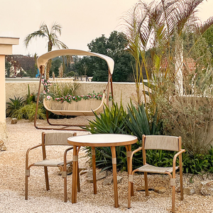 Silla de Balcón, Silla Columpio de Doble Uso, <span class=keywords><strong>Hamaca</strong></span> para Villa, Silla Mecedora para <span class=keywords><strong>Terraza</strong></span>, Jardín, Columpio para Exteriores - Product Image 4