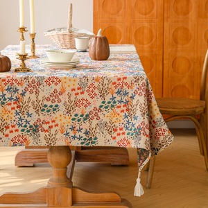 <span class=keywords><strong>Nappe</strong></span> <span class=keywords><strong>Jacquard</strong></span> Florale Américaine Épaisse, Housse de Table Basse Rectangulaire Haut de Gamme Luxe Léger, <span class=keywords><strong>Nappe</strong></span> Française - Product Image 1