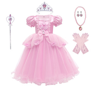 Costume de princesse pour filles, déguisement de Halloween pour enfants, robe de bal en polyester, inspirée <span class=keywords><strong>des</strong></span> films et séries télévisées - Product Image 2