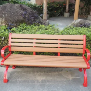 Classically Design Benches Garden Recycled Patio B enches Furniture Wood Plastic Steel Chair Outdoor Bench Back/backless