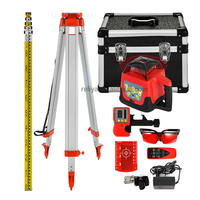 Vente en gros Niveau laser rotatif 1650ft 360 degrés Niveleur laser rouge à nivellement automatique