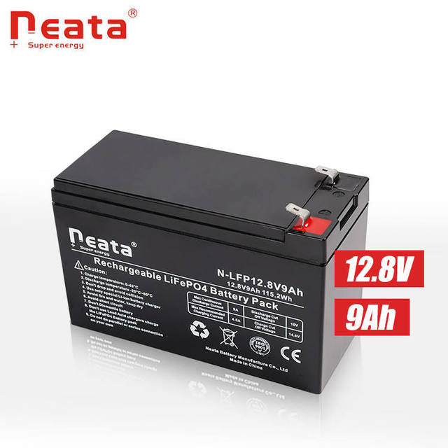 12V 12.8V 9Ah Deep Cycle Lifepo4 Lithium Ion Battery Pack with ABS case to Replace 12V9Ah Lead Acid AGM Battery