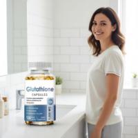 Comprimés et capsules de glutathion à marque privée OEM, efficaces pour éclaircir la peau, 120 unités, durée de conservation de 24 mois, pour femmes adultes