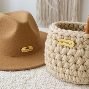 Etiquetas de Metal Grabadas con Logotipo Personalizado para Ropa, Accesorios para Bolsos, Placas con Nombre en Relieve, Etiquetas de Marca - Product Image 5