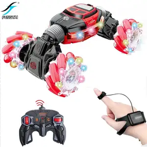 RC Stunt Car Toy Remote Control Car with 2 Sided 360 Rotation Gesture Sensor Toy Car 4WD Transform Off Road Vehicle