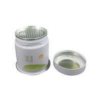 Boîte hermétique ronde en métal série 60 73 pour thé matcha et café