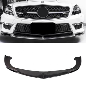 For CLS W218 C218 2011-2017 V Style Carbon Fiber Front Lip Front Bumper Front Shovel Accessory Kit - Product Image 1