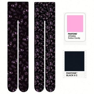 Collants Tube Alain Imprimés Personnalisés en Dentelle Argentée Sans Entrejambe pour Femmes et Adolescentes - Product Image 6