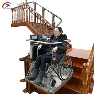 Elevador de cadeira hidráulico para pessoas desbloqueadas, elevador elétrico da escada da roda inclinado