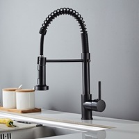 Robinet de cuisine de luxe Gourmet Pull Down Smart Touch Sensor avec LED 3 voies robinet d'économie d'eau mitigeurs chaud-froid