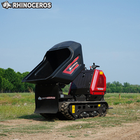 Rhinoceros KS2700 1225kg Kapazität Mini-Lader Raupenlader Baustellen-Buggy Schwenkkipper