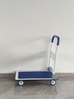 Chariot à main pliable en acier à bas prix, plateforme antidérapante, chariot à plateforme pour usage domestique, commercial et logistique