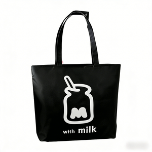 Sac fourre-tout en <span class=keywords><strong>toile</strong></span> moyen, style dessin animé, motif personnage à bâtonnets, sac à bandoulière simple, sac à main sous le bras, sac de shopping, vente en gros - Product Image 4