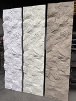 Revêtement extérieur en pierre de rivière artificielle en polyuréthane PU, panneau mural en pierre, placage, galets blancs, application extérieure