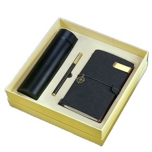 Top Seller Loose-leaf A5 Leather Notebook+vacuum Flask+<b>pen</b> Gift Set for Business Strapless Vacuum Gifts - Product Image 1