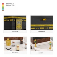 Ensemble de blocs de construction OEM Kaaba en plastique ABS, 8 pièces, modèle miniature architectural créatif éducatif, échelle 1:1, Arabie Saoudite