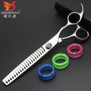 Nhật Bản Thép Không Gỉ Dog Grooming Kéo Phẳng Cắt Mỏng Shears Trên Và Dưới Kéo Uốn Vật Nuôi Kéo - Product Image 2