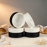Boîte d'emballage de gâteau de luxe personnalisée en papier rond de qualité alimentaire, en stock, avec gobelet doublé 85*55mm