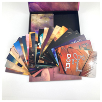 Jeu de cartes de tarot en papier personnalisé avec logo imprimé Cartes Oracle Boîte personnalisée pour affirmation de soi positive