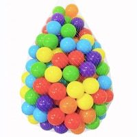 Balles de piscine à balles gonflables en plastique souple colorées non toxiques pour bébés, idéales pour tente de jeu intérieure, personnalisables, vente en gros