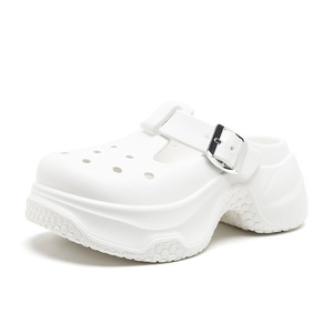 Women's Platform <b>Clogs</b> EVA Sole Closed Toe Breathable Non Slip Summer Sandals Size 35 36 37 38 39 40 White Khaki Black - Product Image 5