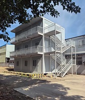 Casa Modular de Múltiples Pisos, Villa Prefabricada de Alta Gama de 2 Pisos, Casa Contenedor Prefabricada, Casa Contenedor Desmontable y Duradera
