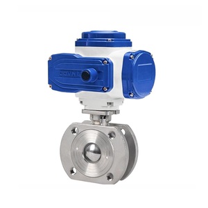 Válvula de Bola Motorizada de Acero Inoxidable COVNA Tipo Delgado DN40 con Brida - Product Image 2